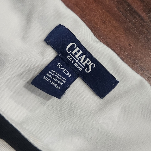 Chaps Women's Crewneck Super Soft Jersey Belted T-Shirt Mini Dress (White) - Picture 6 of 7